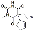 5-Allyl-5-(2-cyclopenten-1-yl)-1-methyl-2,4,6(1H,3H,5H)-pyrimidinetrione CAS#: 64810-92-0