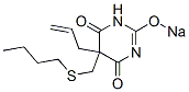 5-Allyl-5-(butylthiomethyl)-2-sodiooxy-4,6(1H,5H)-pyrimidinedione CAS#: 66941-59-1