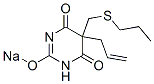 5-Allyl-5-(propylthiomethyl)-2-sodiooxy-4,6(1H,5H)-pyrimidinedione CAS#: 66941-87-5