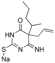 5-Allyl-5,6-dihydro-6-imino-5-(1-methylbutyl)-2-sodiothio-4(3H)-pyrimidinone CAS#: 64058-16-8