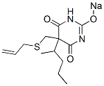 5-(Allylthiomethyl)-5-(1-methylbutyl)-2-sodiooxy-4,6(1H,5H)-pyrimidinedione CAS#: 66941-93-3