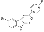 5-BROMO-3-(2-(4-FLUOROPHENYL)-2-OXOETHYLIDINE)-1,3-DIHYDROINDOL-2-ONE CAS#: 601487-96-1