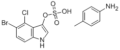 5-BROMO-4-CHLORO-3-INDOXYL SULFATE P-TOLUIDINE SALT CAS#: 6581-23-3
