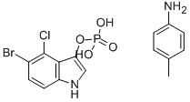 5-Bromo-4-chloro-3-indolyl phosphate p-toluidine salt CAS#: 6578-06-9