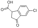 5-CHLORO-2,3-DIHYDRO-3-OXO-1H-INDENE-1-CARBOXYLIC ACID CAS#: 66041-31-4