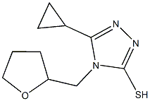 5-CYCLOPROPYL-4-(TETRAHYDROFURAN-2-YLMETHYL)-4H-1,2,4-TRIAZOLE-3-THIOL CAS#: 667412-78-4