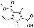 5-ETHYL-4-(METHOXYCARBONYL)-3-METHYL-1H-PYRROLE-2-CARBOXYLIC ACID CAS#: 65881-56-3