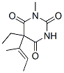 5-Ethyl-1-methyl-5-(1-methyl-1-propenyl)barbituric acid CAS#: 66968-89-6