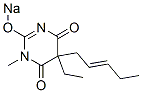 5-Ethyl-1-methyl-5-(2-pentenyl)-2-sodiooxy-4,6(1H,5H)-pyrimidinedione CAS#: 64038-20-6