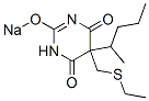 5-(Ethylthiomethyl)-5-(1-methylbutyl)-2-sodiooxy-4,6(1H,5H)-pyrimidinedione CAS#: 67051-16-5