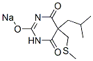 5-Isobutyl-5-(methylthiomethyl)-2-sodiooxy-4,6(1H,5H)-pyrimidinedione CAS#: 67114-26-5