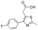 5-Thiazoleacetic acid, 4-(4-fluorophenyl)-2-methyl- CAS#: 568543-71-5