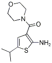 5-isopropyl-3-(morpholin-4-ylcarbonyl)thiophen-2-amine(SALTDATA: FREE) CAS#: 588714-50-5