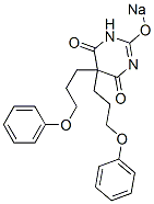5,5-Bis(3-phenoxypropyl)-2-sodiooxy-4,6(1H,5H)-pyrimidinedione CAS#: 66942-07-2