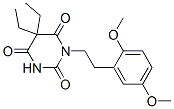 5,5-Diethyl-1-(2,5-dimethoxyphenethyl)-2,4,6(1H,3H,5H)-pyrimidinetrione CAS#: 66940-79-2