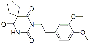 5,5-Diethyl-1-(3,4-dimethoxyphenethyl)barbituric acid CAS#: 66940-80-5