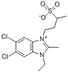5,6-DICHLORO-1-ETHYL-2-METHYL-3-(3-SULFOBUTYL)BENZIMIDAZOLIUM INNER SALT CAS#: 63175-96-2