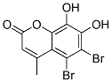 5,6-Dibromo-7,8-dihydroxy-4-methyl-2H-1-benzopyran-2-one CAS#: 6486-64-2