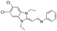 5,6-Dichloro-1,3-diethyl-2-(2-phenylimino ethylidene) benzimidazoline CAS#: 65907-67-7