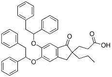 5,6-bis(dibenzyloxy)-1-oxo-2-propyl-2-indanpropionic acid CAS#: 68935-40-0