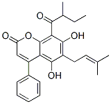 5,7-Dihydroxy-6-(3-methyl-2-butenyl)-8-(2-methyl-1-oxobutyl)-4-phenyl-2H-1-benzopyran-2-one CAS#: 6916-62-7