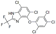 5,7-dichloro-4-(2,4,5-trichlorophenoxy)-2-(trifluoromethyl)-1H-benzimidazole CAS#: 63405-99-2