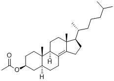 5ALPHA(H),17ALPHA(H)-(20R)-3BETA-ACETOXYCHOLEST-8(14)-ENE CAS#: 6562-21-6