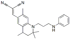 6-(2,2-dicyanovinyl)-3,4-dihydro-2,2,4,7-tetramethyl-N-phenyl-2H-quinoline-1-propylamine CAS#: 63467-15-2