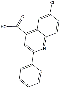 6-CHLORO-2-PYRIDIN-2-YLQUINOLINE-4-CARBOXYLIC ACID CAS#: 667412-62-6
