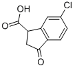 6-CHLORO-2,3-DIHYDRO-3-OXO-1H-INDENE-1-CARBOXYLIC ACID CAS#: 66041-33-6