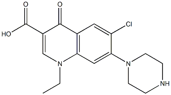 6-Chloro-1-Ethyl-4-Oxo-7-(Piperazin-1-yl)-1,4-Dihydroquinoline-3-Carboxylic acid CAS#: 67681-84-9