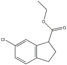 6-Chloro-2,3-dihydro-1H-indene-1-carboxylic acid ethyl ester CAS#: 61346-39-2