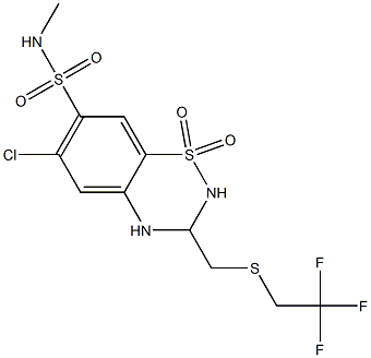 6-Chloro-3,4-dihydro-N-Methyl-3-[[(2,2,2-trifluoroethyl)thio]Methyl]-2H-1,2,4-benzothiadiazine-7-sulfonaMide 1,1-Dioxide CAS#: 745-75-5