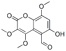 6-Hydroxy-3,4,8-trimethoxy-2-oxo-2H-1-benzopyran-5-carbaldehyde CAS#: 67492-13-1