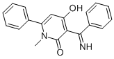 4-hydroxy-3-(α-iminobenzyl)-1-methyl-6-phenylpyridin-2(1h)-one CAS#: 60986-58-5