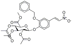 2-Benzyloxy-4-(2-nitroethenyl)phenyl β-D-Glucopyranosiduronic Acid Methyl Ester 2,3,4-Triacetate CAS#: 62346-10-5