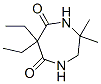 6,6-Diethyl-3,4-dihydro-2,2-dimethyl-1H-1,4-diazepine-5,7(2H,6H)-dione CAS#: 69315-93-1