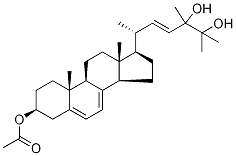 (3β,22E)-Ergosta-5,7,22-triene-3,24,25-triol 3-Acetate CAS#: 69425-77-0