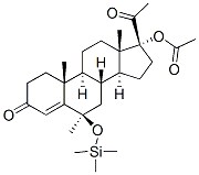 (6R)-17-(Acetyloxy)-6-methyl-6-(trimethylsiloxy)pregn-4-ene-3,20-dione CAS#: 69833-71-2
