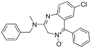 7-Chloro-N-methyl-5-phenyl-N-(phenylmethyl)-3H-1,4-benzodiazepin-2-amine4-oxide CAS#: 63991-69-5