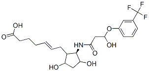 7-(N-(2R-hydroxy-2-(3-trifluoromethylphenyloxy)ethylcarbonyl)-2-amino- 3,5-dihydroxycyclopentyl)-5-heptenoic acid CAS#: 64812-14-2
