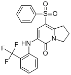 8-BENZENESULFONYL-6-(2-TRIFLUOROMETHYLPHENYLAMINO)-2,3-DIHYDRO-1H-INDOLIZIN-5-ONE CAS#: 612065-28-8