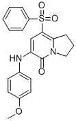 8-BENZENESULFONYL-6-(4-METHOXYPHENYLAMINO)-2,3-DIHYDRO-1H-INDOLIZIN-5-ONE CAS#: 612065-25-5