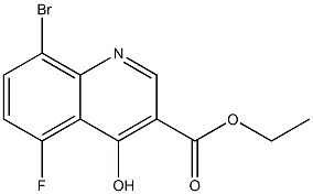 8-BroMo-5-fluoro-4-hydroxy-quinoline-3-carboxylic acid ethyl ester CAS#: 655236-28-5