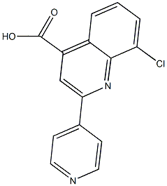 8-CHLORO-2-PYRIDIN-4-YLQUINOLINE-4-CARBOXYLIC ACID CAS#: 667412-53-5