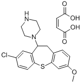 8-Chloro-3-methoxy-10-piperazino-10,11-dihydrodibenzo(b,f)thiepin male ate CAS#: 69231-67-0