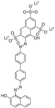 8-Hydroxy-7-((4'-((2-hydroxy-1-naphthalenyl)azo)(1,1'-biphenyl)-4-yl)azo)-1,3,6-naphthalenetrisulfonic acid, trilithium salt CAS#: 65150-87-0