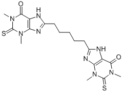 8,8'-(1,5-Pentanediyl)bis(3,7-dihydro-1,3-dimethyl-2-thioxo-6H-purin-6-one) CAS#: 6466-31-5