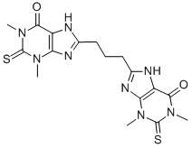 8,8'-Trimethylenebis(1,2,3,7-tetrahydro-1,3-dimethyl-2-thioxo-6H-purin-6-one) CAS#: 6466-29-1