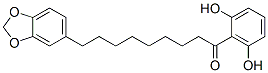 9-(1,3-Benzodioxol-5-yl)-1-(2,6-dihydroxyphenyl)-1-nonanone CAS#: 63335-26-2